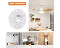 Dailygoods - LED Plafondventilator Lichtkit met Geheugenfunctie en Dimbaarheid