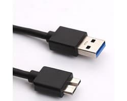 USB 3.0 naar Micro B datakabel 50 cm voor harde schijven, tablet, camera en PC