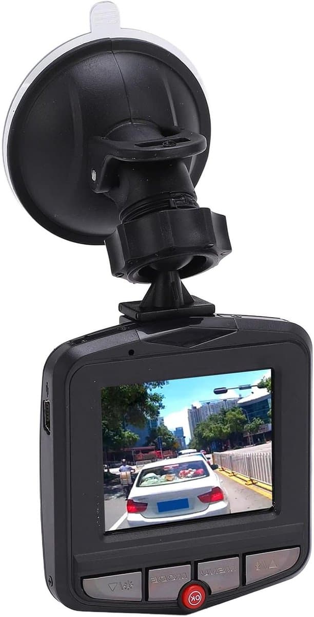 Full HD Dashcam voor Auto met 170 Graden Hoek, Nachtzicht en Bewegingsdetectie - Voor Voor- en Achteruitrijden — afbeelding 1