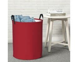 Wasmand - Kledingmand Opberger - Kleding Sorteren - Waterdicht Oxford Doek - 62.8L - Zwart