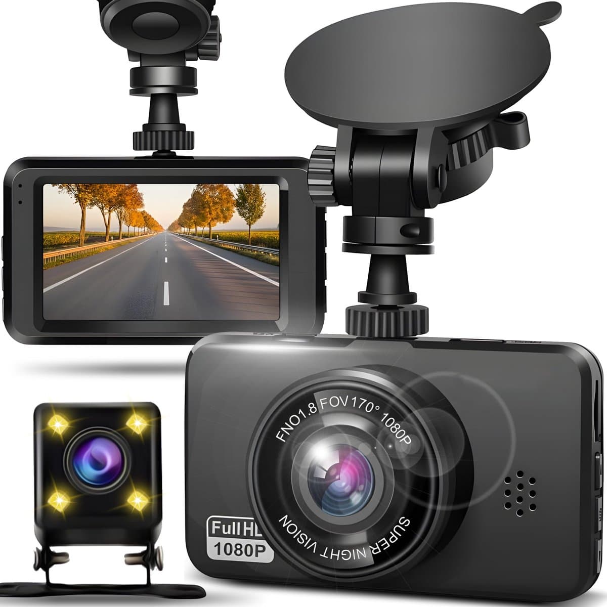 Retoo Dashcam MR120 - Full HD Auto Camera met Parkeerbewaking en Bewegingsdetectie — afbeelding 1