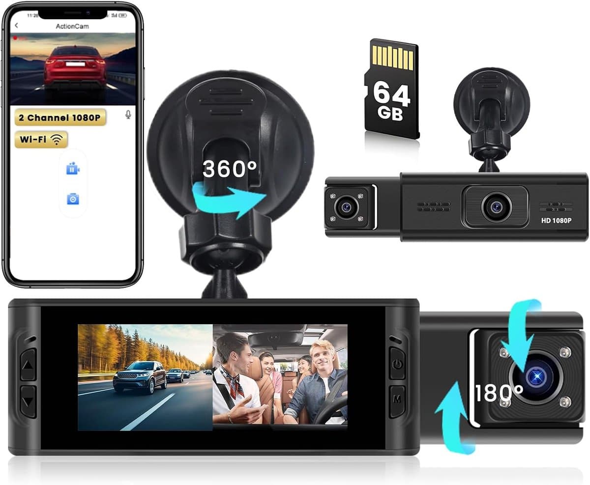 Dashcam Auto – Auto Camera – Dashcam - Continue opname — afbeelding 1
