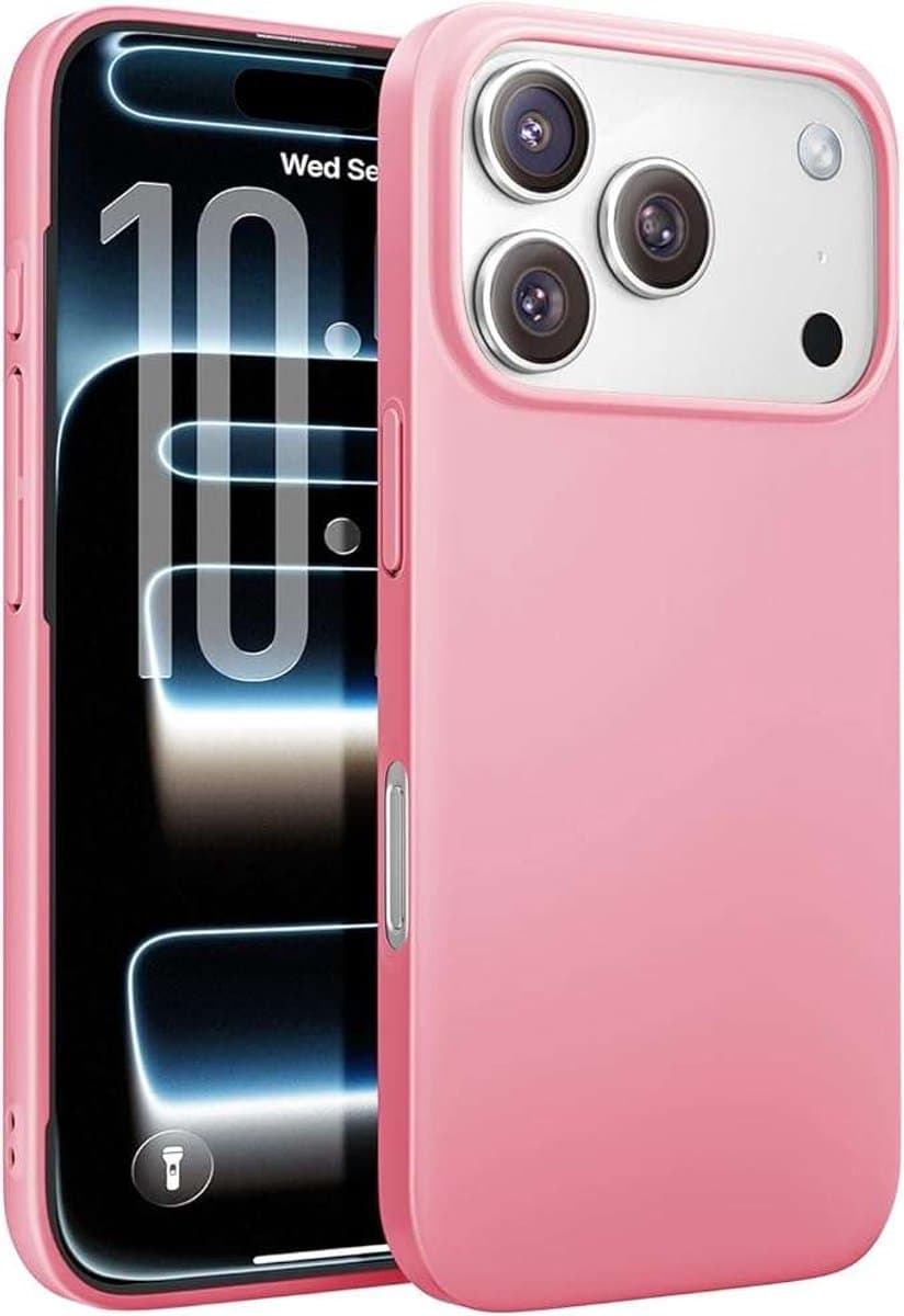 Lisen - Ultra-Cienke Siliconen Hoes - iPhone 17 Pro - MagSafe - Matte Roze — afbeelding 1