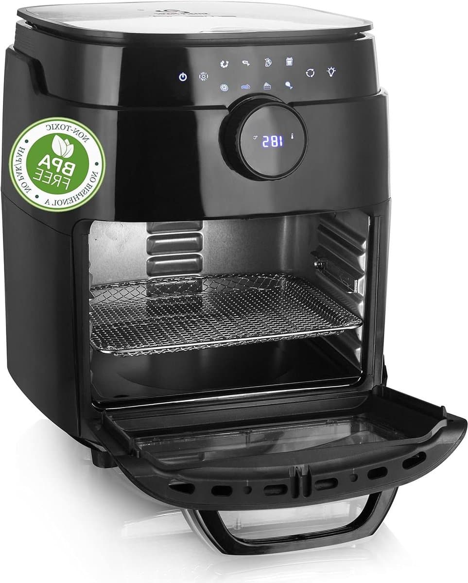 Heteluchtfriteuse XXL - Airfryer Multi-oven - Gezond Frituren - Inclusief Draai-spies - 13 Liter - Zwart — afbeelding 1