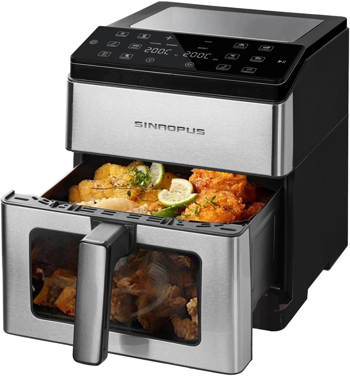 Heteluchtfriteuse XL – Airfryer met Timer & Temperatuurregeling – Gezond Frituren Zonder Olie – Compact Design — afbeelding 1