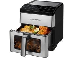 Heteluchtfriteuse XL – Airfryer met Timer & Temperatuurregeling – Gezond Frituren Zonder Olie – Compact Design