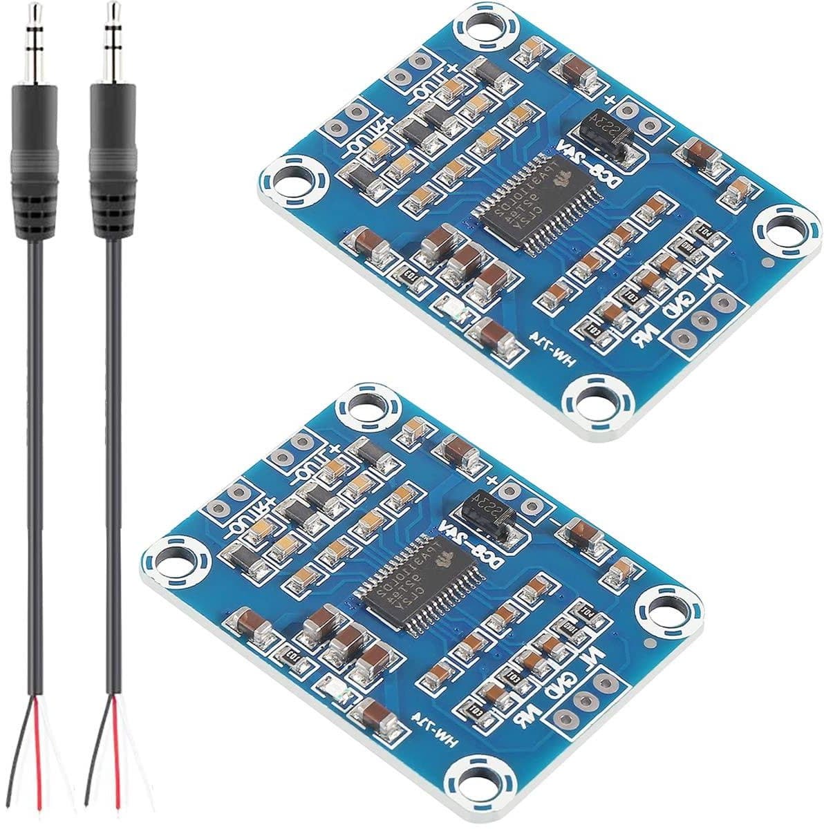 Digitale Versterker - Mini Audio Module - Stereo Geluid - Compact Design - 4x3.5cm — afbeelding 1