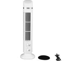 Allecto - Bladloze Torenventilator - 90° Oscillatie - Ideaal voor Slaapkamer - Stil en Efficiënt - Verkoeling - LED Licht - Geschikt voor Kantoor -...