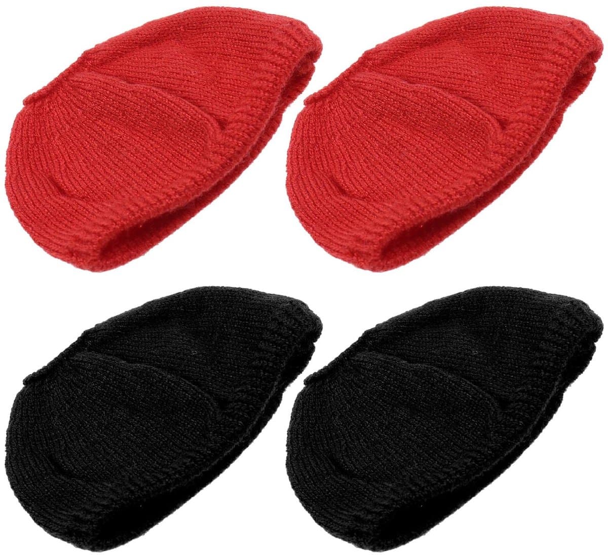 Allecto - Paar Wasbare Hoofdtelefoon Covers - Zwart & Rood - Comfortabele Earpads Bescherming — afbeelding 1