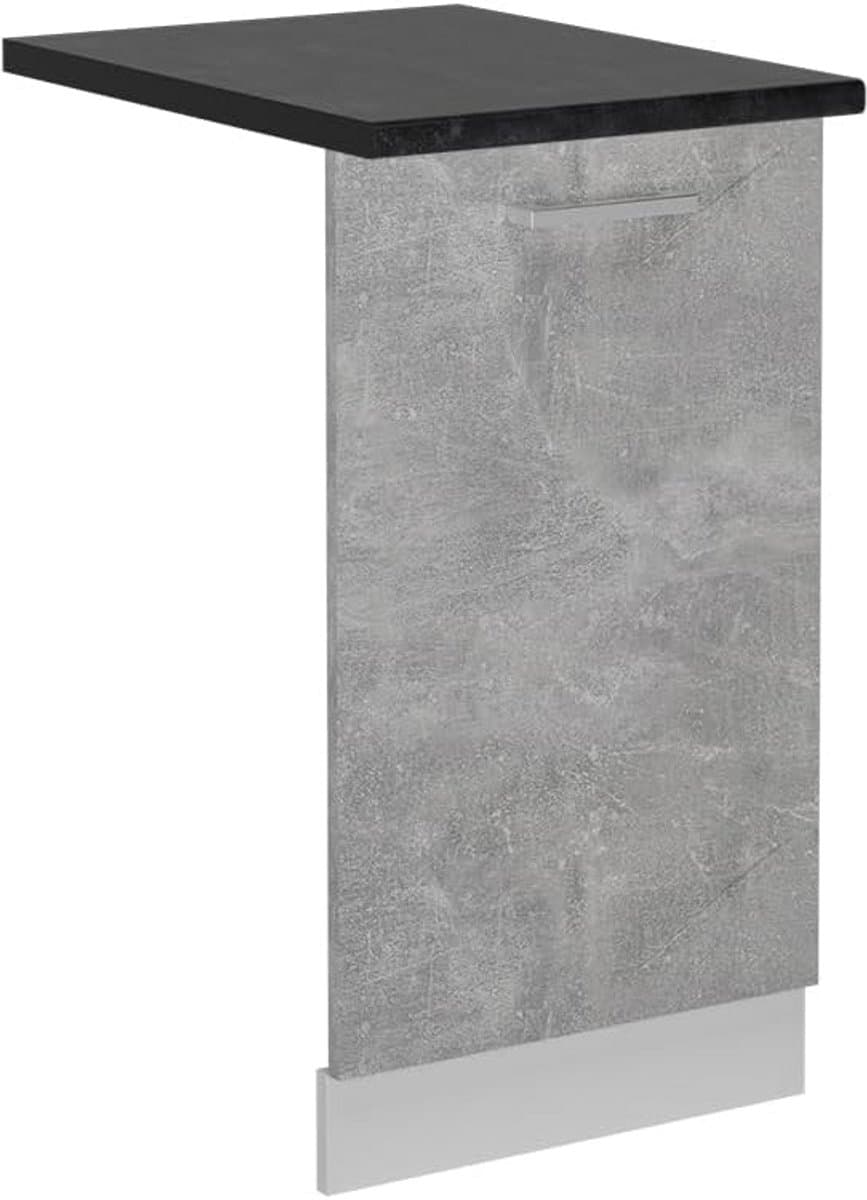 Vaatwasserpaneel 45 cm R-Line Betonlook Antraciet Onderkast Keuken — afbeelding 1