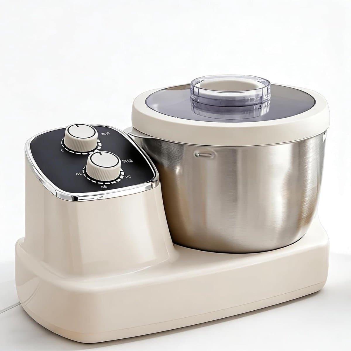 Deegmixer - Deegkneedmachine Keukenmixer - Thuisbakken - Constante Temperatuur Fermentatie - 5L Inhoud - Wit — afbeelding 1