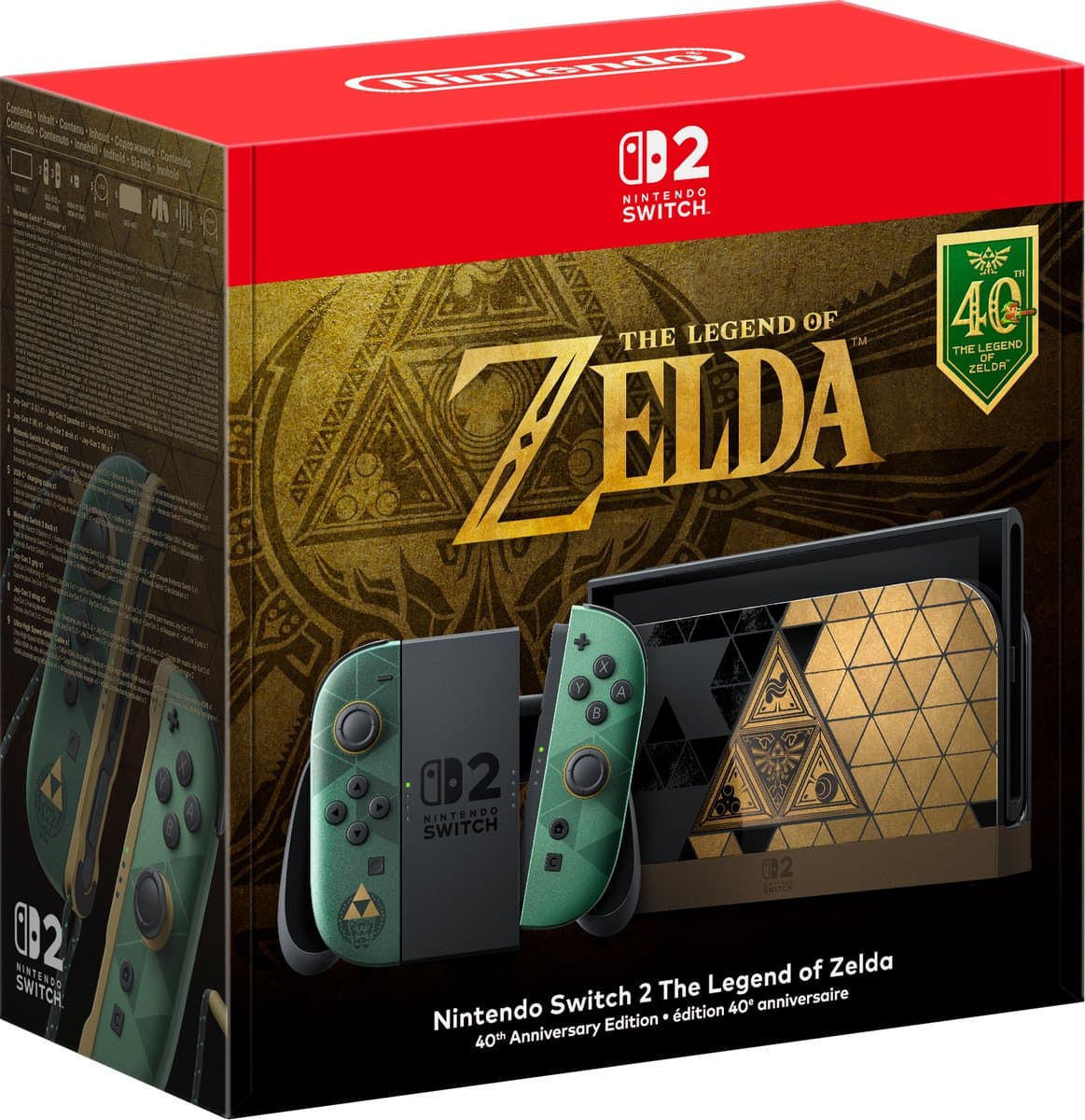 Nintendo Switch 2 - The Legend of Zelda 40th Anniversary Edition — afbeelding 1