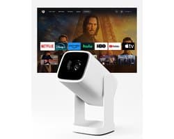 Beamer En Mini Projector - Enige Uitvoering - 8W Bluetooth Speaker - LED - Wit - Voor Thuisbioscoop
