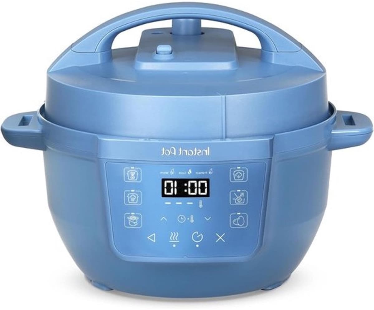 Elektrische multikoker - Snelkookpan en rijstkoker - Maaltijden bereiden - 7-in-1-functionaliteit - 38 Liter - Blauw — afbeelding 1