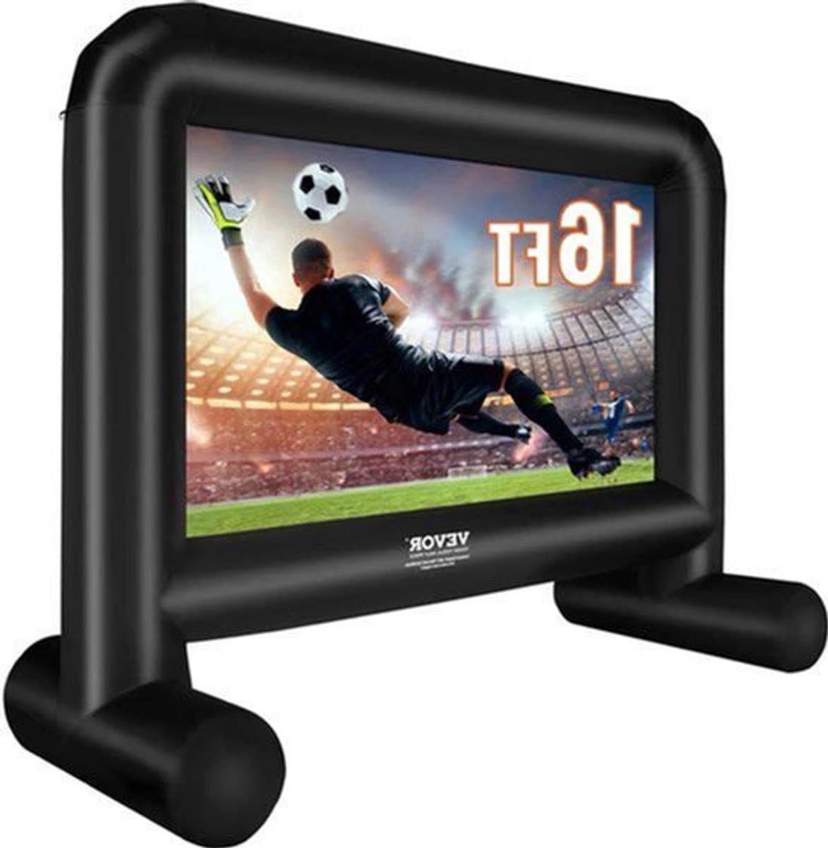 Beamer Scherm - Projector Scherm - Projector Screen - Projector Scherm voor Beamer - Projector Doek - Home Cinema Thuisbioscoop - Draagbare Beamer - Outdoor Projectie - 16ft — afbeelding 1
