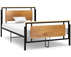 Bedframe, familiebed, palletbed, bedframe, metaal, 120 x 200 cm