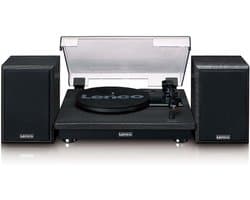 Lenco Platenspeler met Bluetooth - 2 externe Speakers - LS-100BK - Zwart