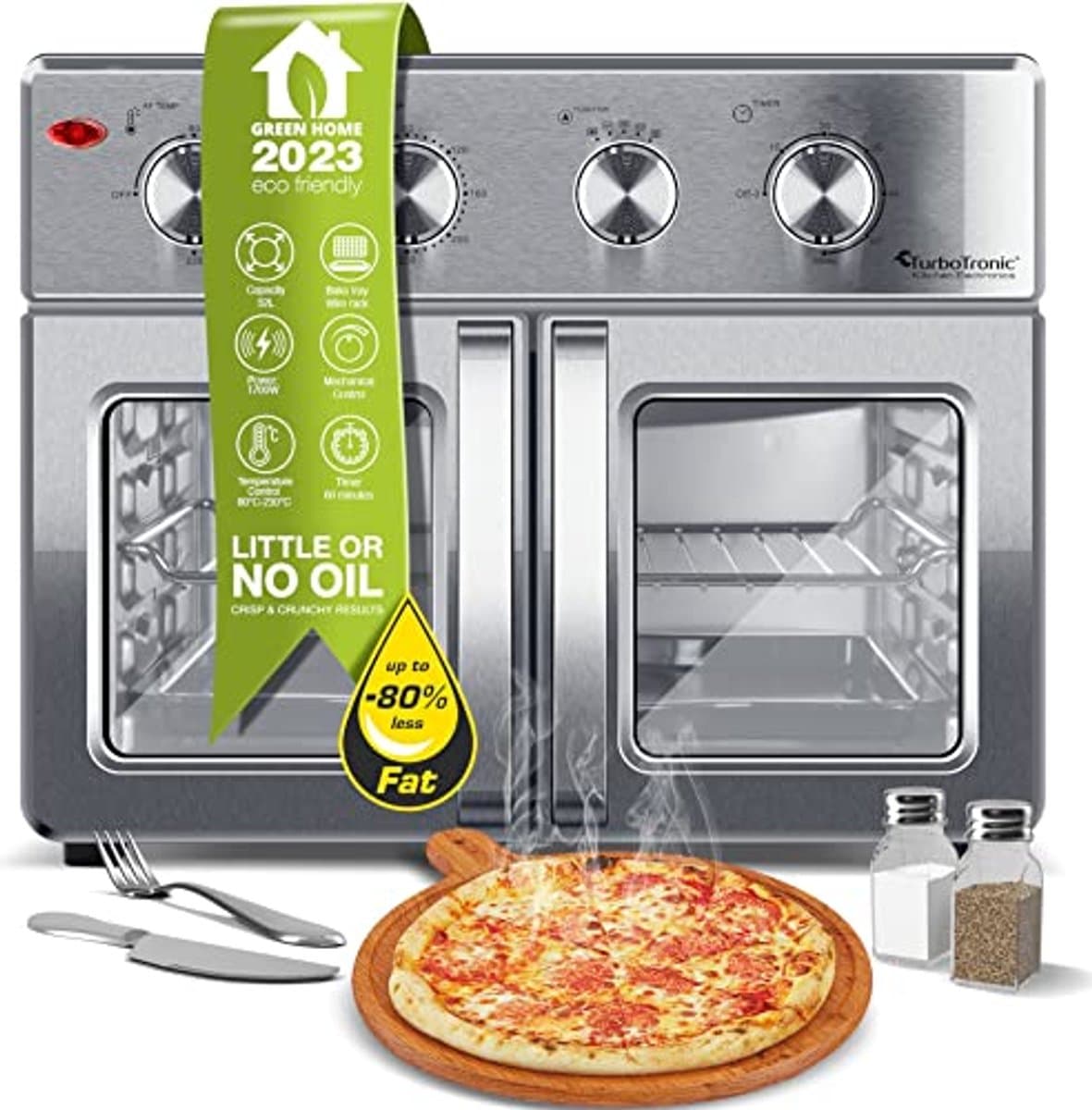 Digitale Heteluchtoven XXL - 32 Liter met Draaispies en Airfryer-functie — afbeelding 1
