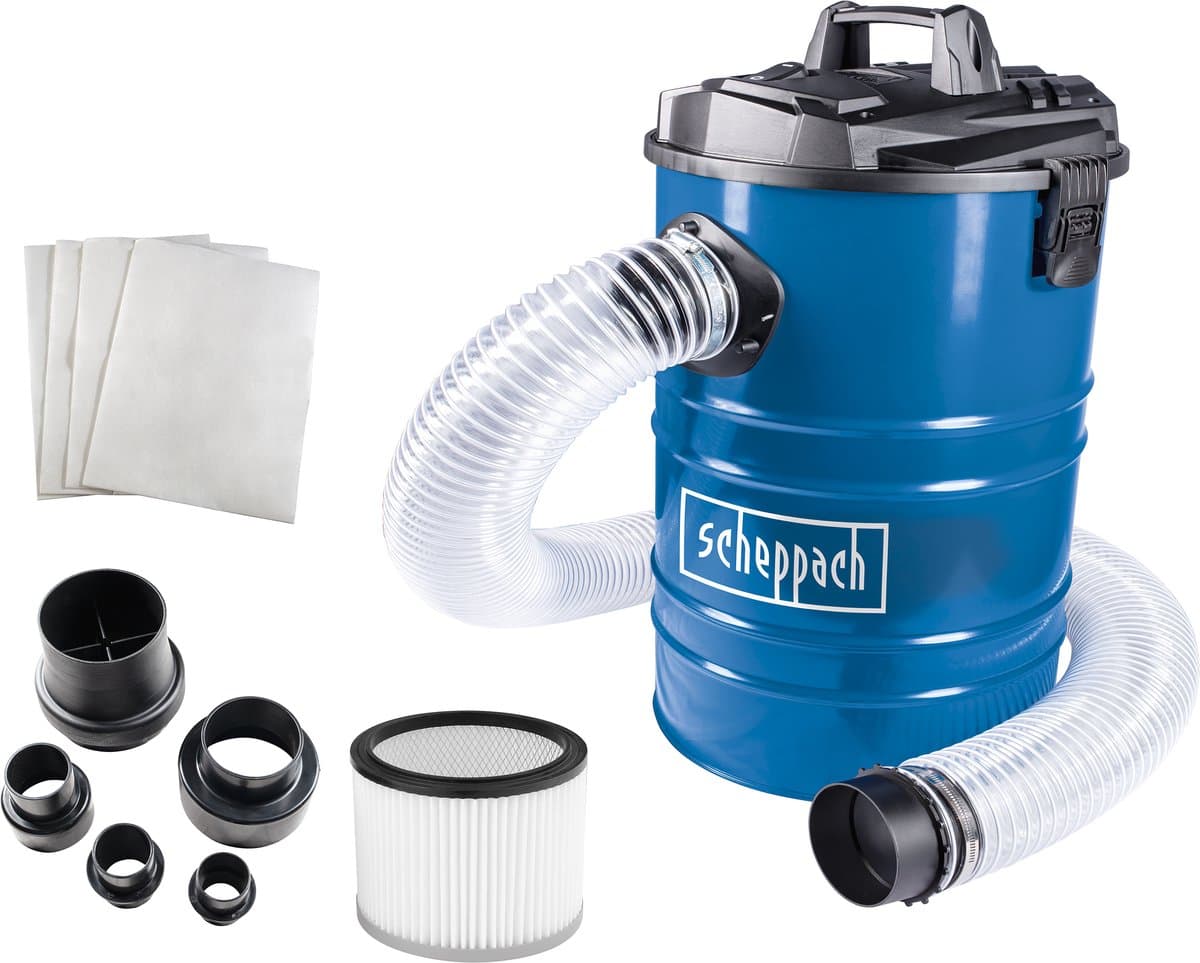 Scheppach Stofafzuiging DC100 - 1200W - 65L - Voor het afzuigen van zaagsel, stof, spaanders - Incl. filter, 4 stofzakken & 4-delige adapterset — afbeelding 1