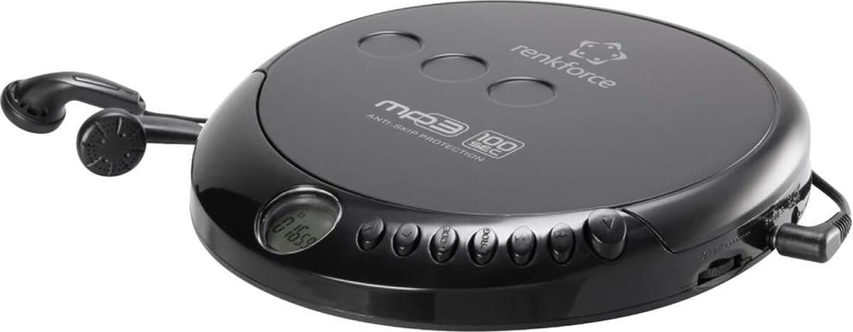 Renkforce RF-CDP-200 Discman CD, MP3 Zwart — afbeelding 1