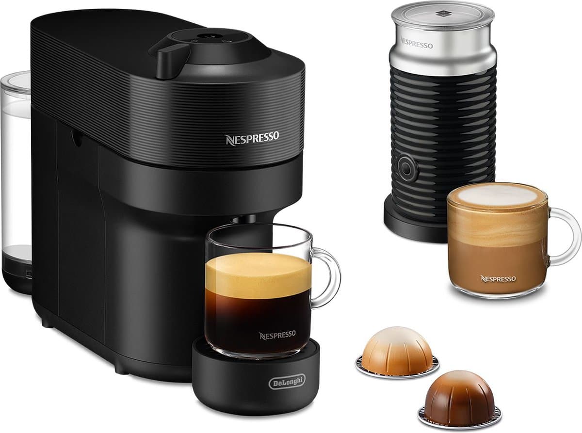 De'Longhi Nespresso Vertuo Pop & Milk ENV90.BAE - Koffiecupmachine - Met melkopschuimer - Zwart — afbeelding 1