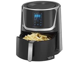 Grote Airfryer met Digitale LED Touch Screen - Gezond Frituren en Koken (5.5 Liter)
