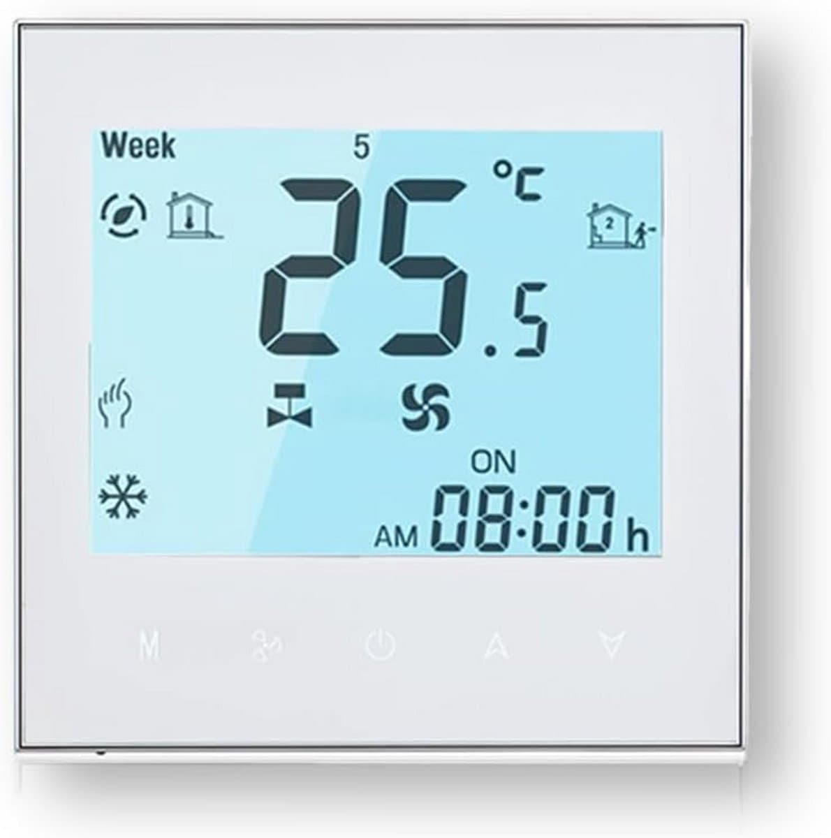 Programmeerbare Wifi Thermostaat met Touchscreen voor Verwarming en Koeling — afbeelding 1