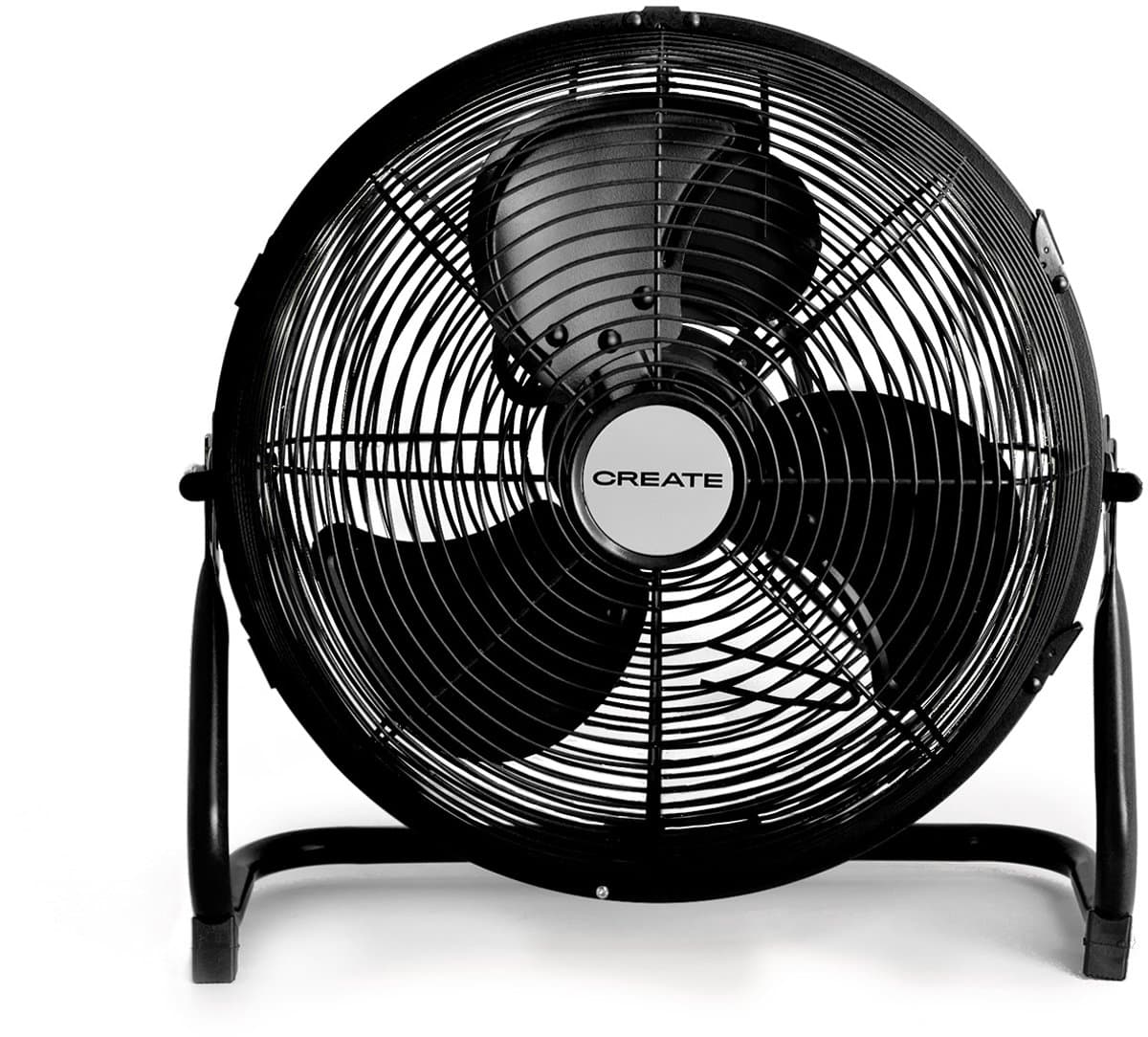 CREATE - Industriële vloerventilator - 12" - Zwart - AIR FLOOR RETRO — afbeelding 1