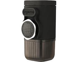 Draagbare Koffiezetter - Reis Koffiemachine - Verse Koffie Overal - Handmatige Bediening - 100ml Capaciteit - Zwart