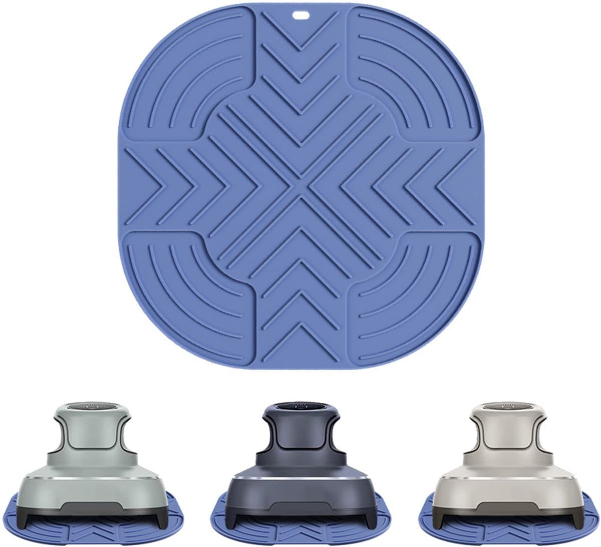 2 stuks geschikt voor NinjaFN101GY airfryer hittebestendig matje, aanrechtbeschermingsmat, antislip siliconen hittemat, geschikt voor airfryer, koffiemachine, broodrooster, airfryer koffiemachine, enz. — afbeelding 1