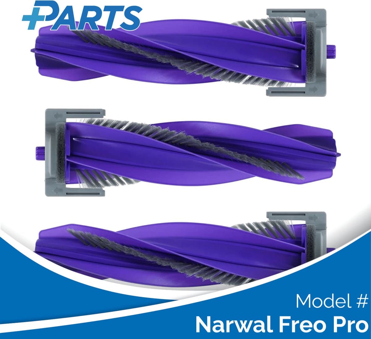 Narwal Freo Pro Borstels (3 Stuks, Plus.Parts® alternatief voor CP-PJ-A00090-00-00) — afbeelding 1