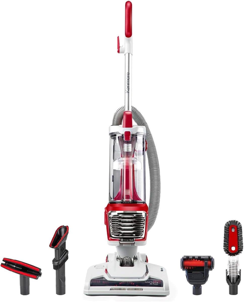 Zakloze Stofzuiger - Cilinderstofzuiger Krachtig - Diepe Reiniging Huis - HEPA-filter Dubbele Motor - 3m Slang 2L - Rood — afbeelding 1