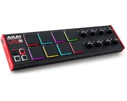 Akai Professional LPD8 - USB MIDI-Controller met 8 Responsieve MPC-Drumpads voor Mac en PC, 8 Toewijsbare Knoppen en Muziekproductiesoftware