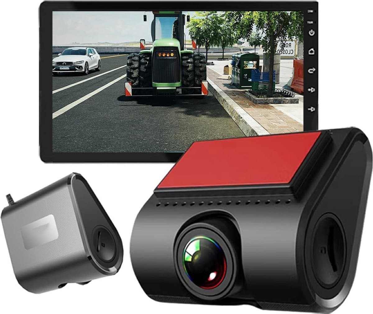 Autocamera 1080p Full HD 25K wifi super nachtzicht 170 graden groothoek G-sensor WDR loopopname 24-uurs parkeermonitor - Full HD dashcam met 170 graden groothoek dashcam — afbeelding 1