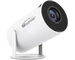 SnelShoppen - Mini-Beamer 4K Projector Android 11, Draaibaar 180° voor Buiten, 130 Inch, Wifi 5G, Bluetooth 5.0, Geschikt voor Telefoon/TV-Stick/PC/HD