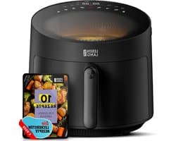 Hete Lucht Frituur - Airfryer Frituur - Gezond Koken - 8 Programma's - 5 Liter - Zwart