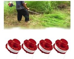 Grasmaaier Spoelen - Trimmer Spoelen - Tuin Onderhoud - Gereedschapsloze Vervanging - 4 Stuks - Zwart