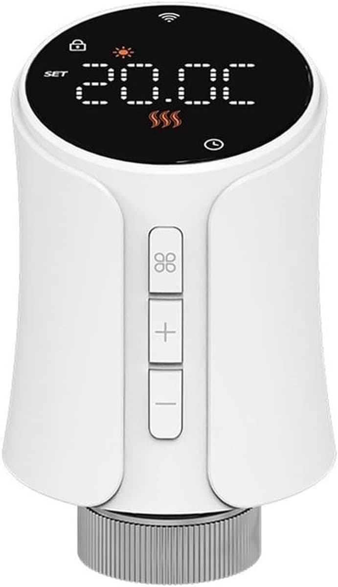 Slimme Thermostaatklep - Radiatorknop - Energie Besparen - Raamopen Detectie - 1 stuk - Wit — afbeelding 1
