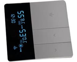Slimme Thermostaat - Programmeerbaar Display - Temperatuur Regelen - Met Lange Kabel - 3 Meter - Wit