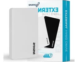 Draagbare Externe Harde Schijf - Externe Opslag Schijf - Bestanden Opslaan - Snelle Gegevensoverdracht - 250 GB - Wit