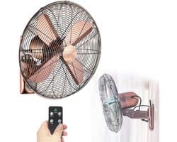 Wandventilator - Muurventilator Elektrische Ventilator - Ruimte Koelen - Stil En Energiebesparend - 400mm - Zilver