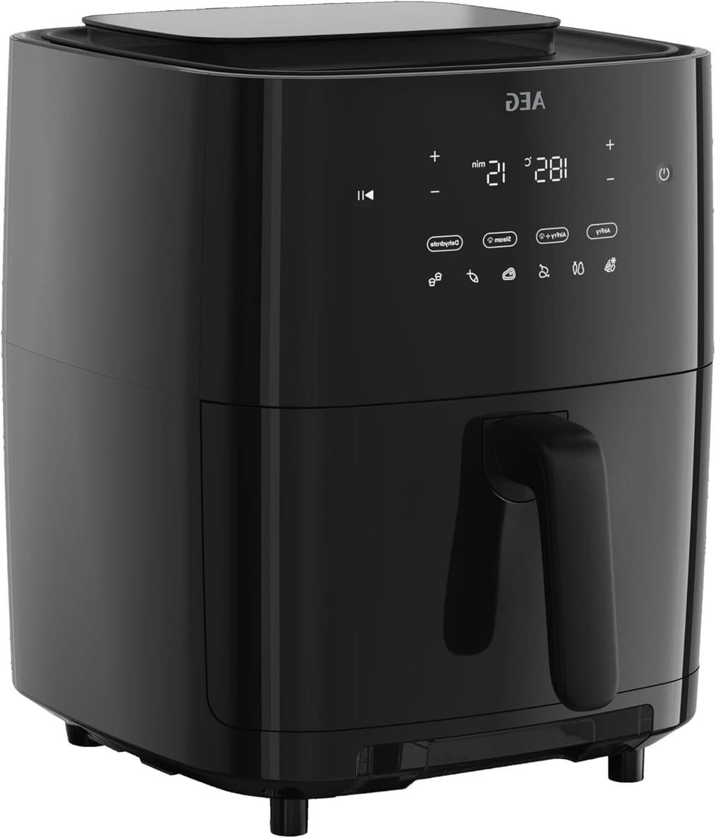 Luchtfriteuse met Stoom - Heteluchtfriteuse Airfryer - Gezond Koken - Met Stoomfunctie - 69 Liter - Zwart — afbeelding 1
