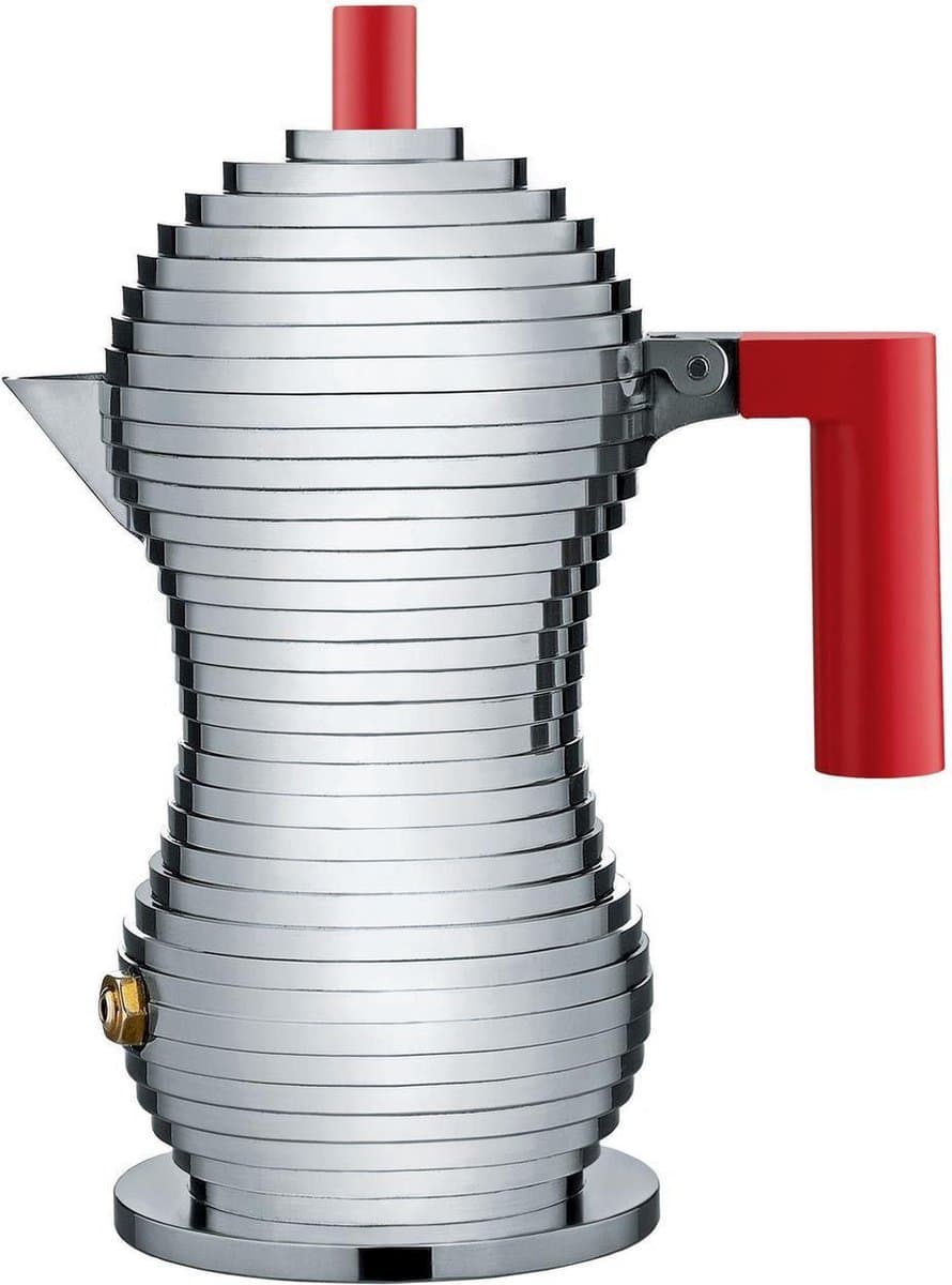 Alessi Percolator Pulcina - MDL02/1 R - Rood - 1 kops - door Michele De Lucchi — afbeelding 1