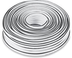 Teufel luidsprekerkabel 2.5mm² - luidsprekerkabel 2 x 2 -5 mm² 30m - wit