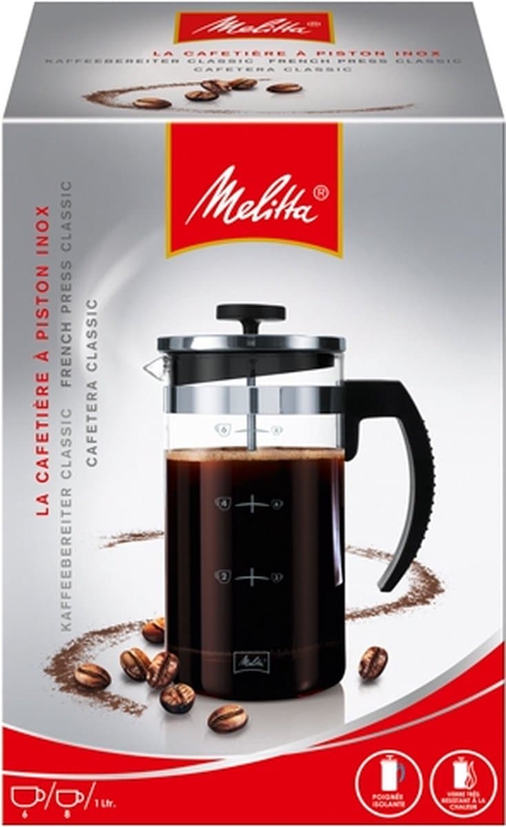 Koffiepot met Zuiger Melitta Premium 1 L 8 Koppar — afbeelding 1