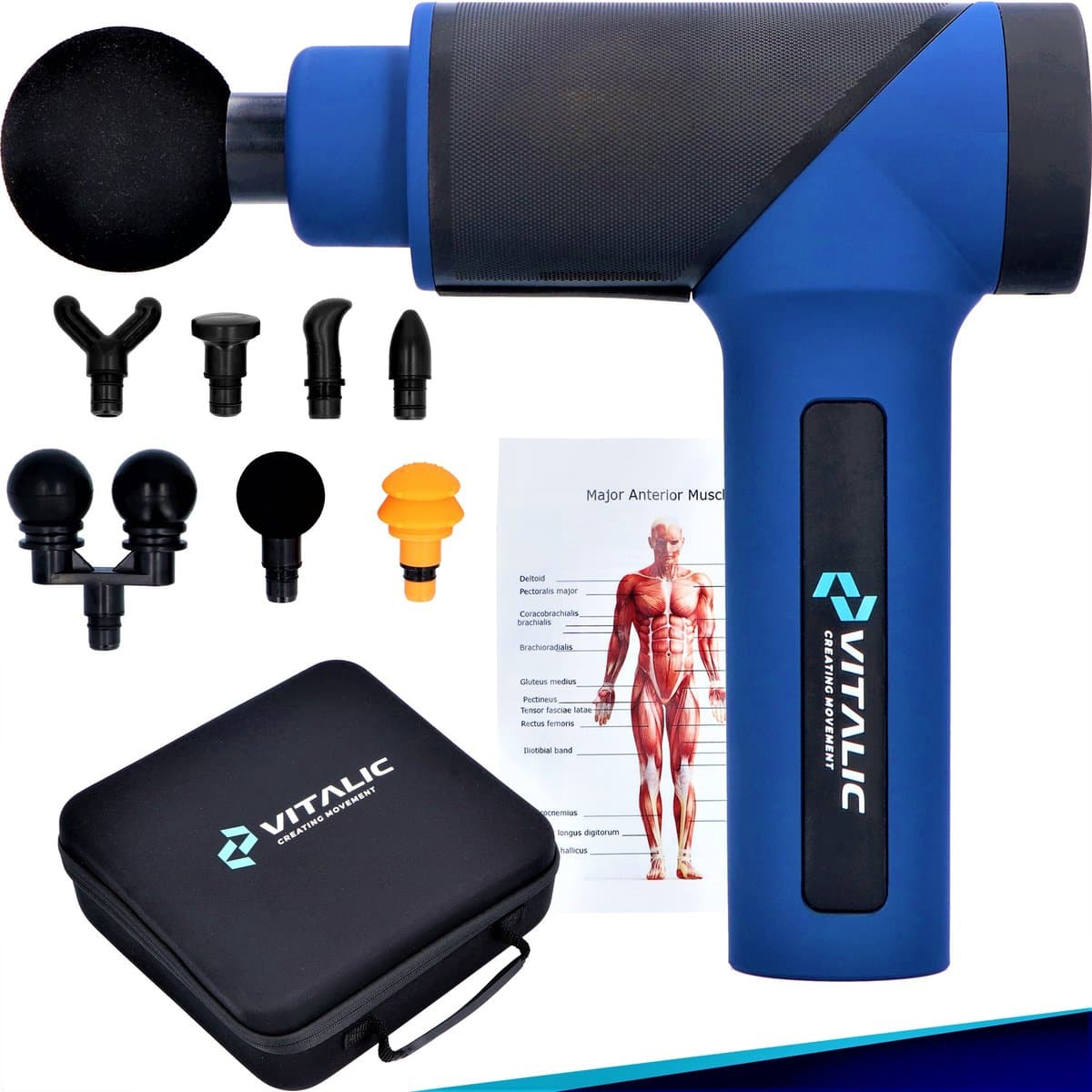 Premium Massagegun met 7 massagekoppen en 6 snelheidstanden - Massagegun professioneel - Vitalic — afbeelding 1