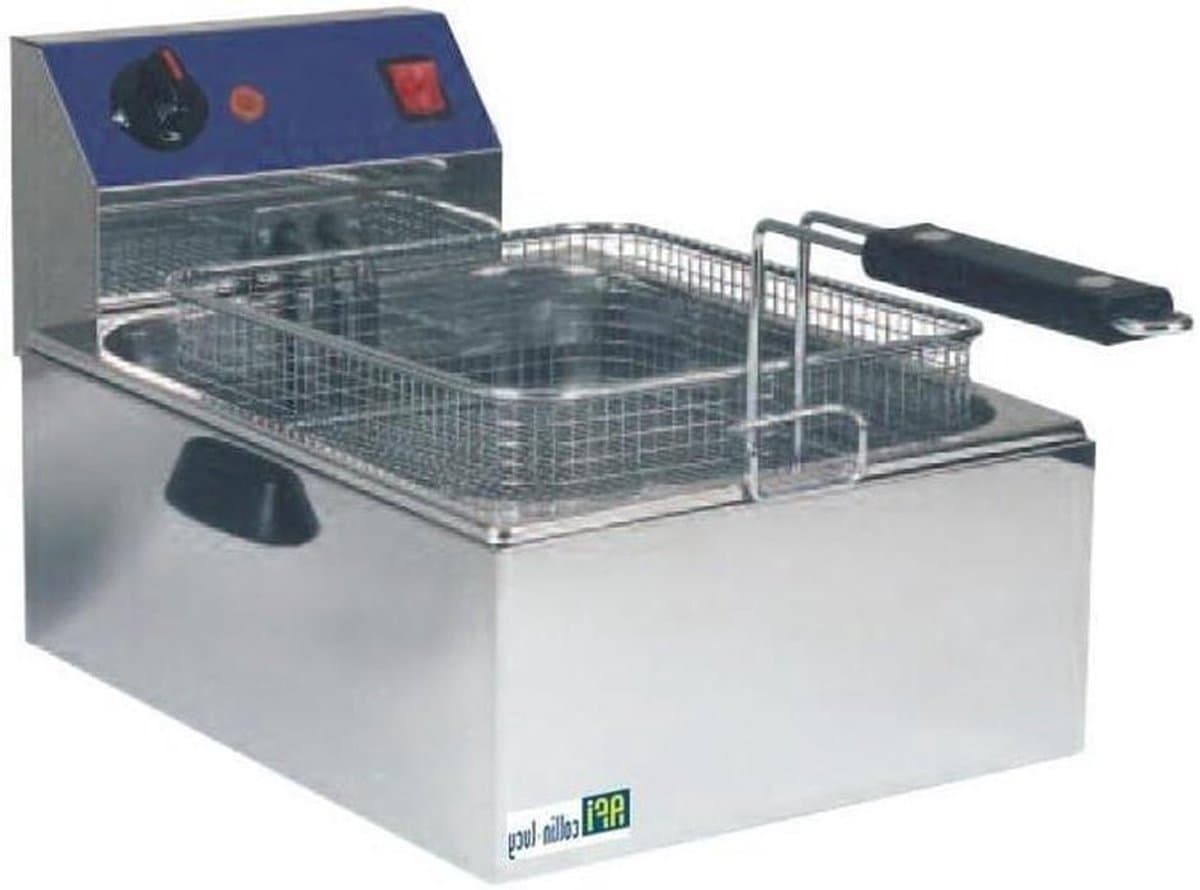 Friteuse de Table - Elektrische Frituur - Lekkere Snacks - Verbeterde Evaporatie - 5 Liter - Zilver — afbeelding 1