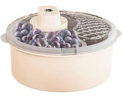 Fruitreiniger Groenteschaal - Draaidroger Salade - Groenten Fruit Wassen - Handmatig Elektrisch - 33 cm Diameter - Wit