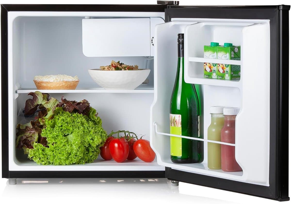 Mini Koelkast - Compact Koelen - Extra Ruimte - Omkeerbare Deur - 43 Liter - Zwart — afbeelding 1