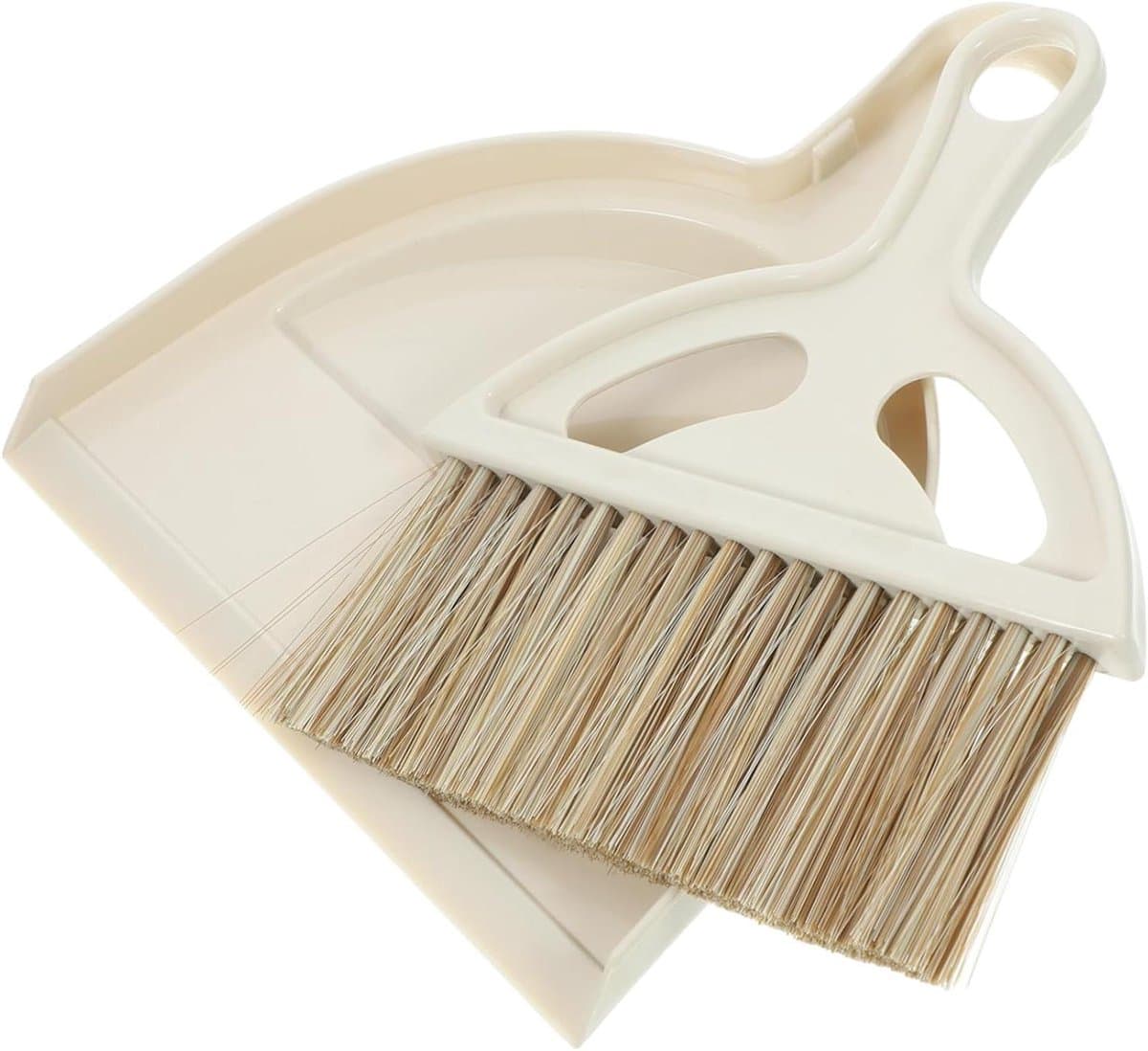 Mini Reinigingsset - Bezem Stoffer - Bureau Schoonmaken - Compact Ontwerp - 20 cm Lengte - Wit — afbeelding 1
